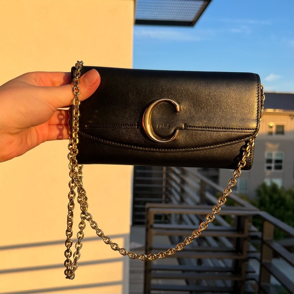 Authentic Chloe C wallet purse bag handbag Chloé chloè - Picture 6 of 12